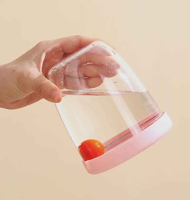 2 Pcs Pink Portable Leakproof Fruit and Salad Storage Box with Draining Function, Sealed Fresh-Keeping Bento Lunch Box with Fork, AS+PP+Silicone Material 4