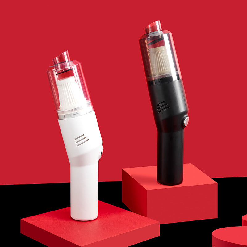 White Wireless Portable Vacuum Cleaner - Handheld Mini Car Vacuum for Wet & Dry Use, Pet Hair Remover, Lightweight Home Cleaner 3