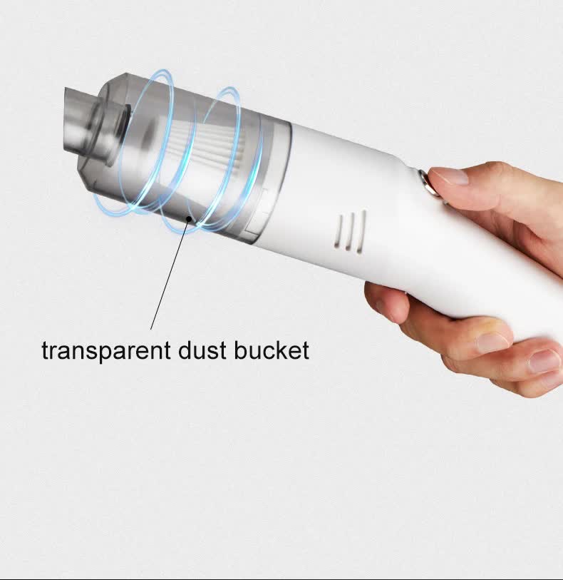 Black Wireless Portable Vacuum Cleaner - Handheld Mini Car Vacuum for Wet & Dry Use, Pet Hair Remover, Lightweight Home Cleaner 5