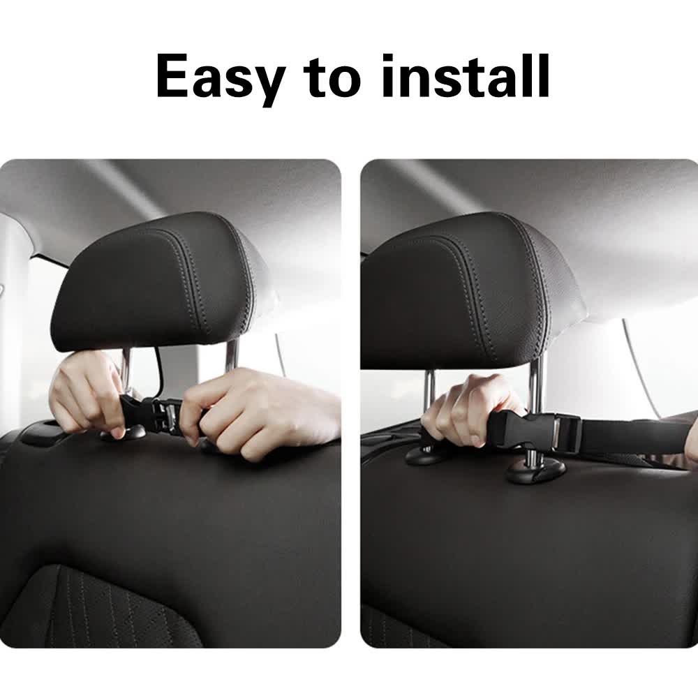 Black Car Trunk Storage Bag - Large Capacity Oxford Cloth Multi-Purpose Hanging Organizer with Mesh Pockets and Backseat Storage 5