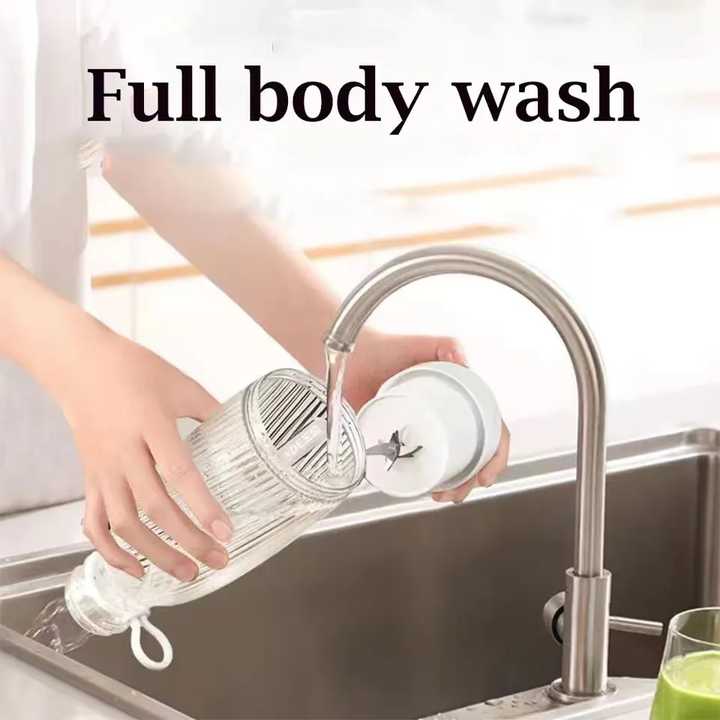 Pink Portable Rechargeable Blender Bottle, 500ml, USB Charging, 1200mAh, with 304 Stainless Steel Blade - For Smoothies and Juices On-The-Go 4