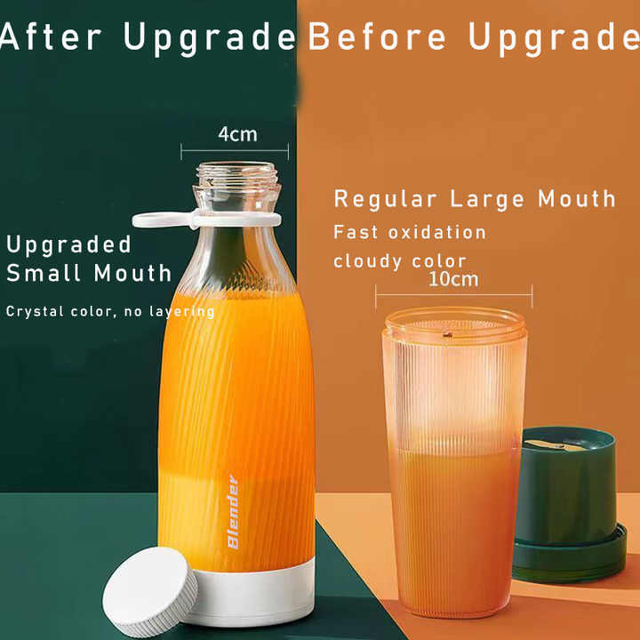 Pink Portable Rechargeable Blender Bottle, 500ml, USB Charging, 1200mAh, with 304 Stainless Steel Blade - For Smoothies and Juices On-The-Go 5