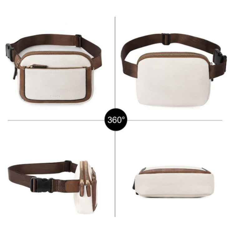 Black Adjustable Waterproof PU Leather Waist Bag – Stylish Crossbody Belt Bag for Men & Women 3
