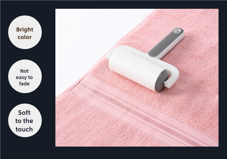 Pink Luxury Cotton Towel Set(Towel + Bath Towel) - Quick Dry, Extra Thick & Absorbent, Perfect for Bath & Beach 3