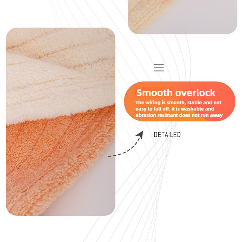 Pink Soft Coral Fleece Towel and Bath Towel Gift Set - 5-Piece Luxurious Absorbent Set 3