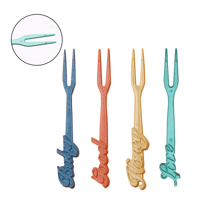 Four-person Set Blue Eco-Friendly Wheat Straw Dinnerware Set,  Plate, Bowl, Cup & Utensil Set - Lightweight, Reusable, and Durable for Home, School, and Travel 3