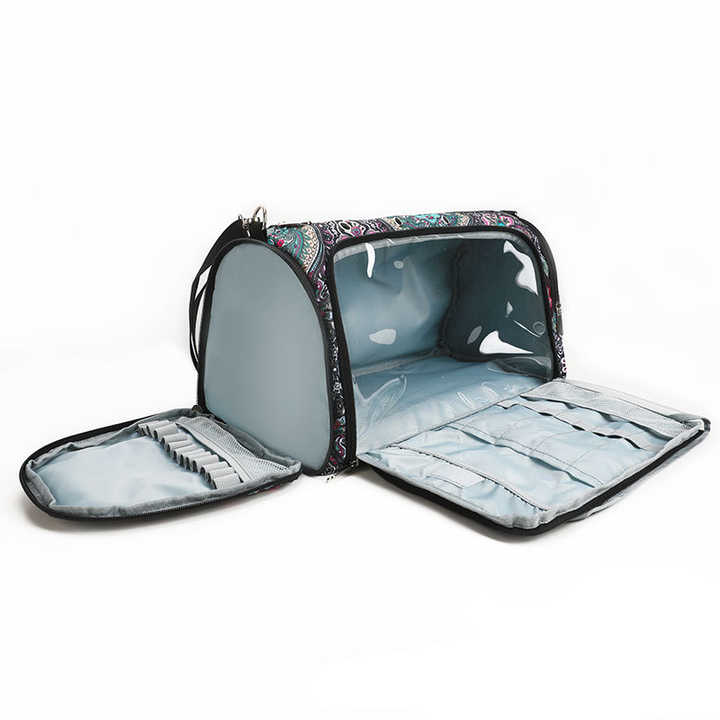 Geometric Patterns Multi-Functional Crochet Hook and Yarn Storage Bag – Convenient Carrying Case for Crochet, Knitting Tools, and Yarn, with Stylish Pattern Design (Tools Not Included) 4