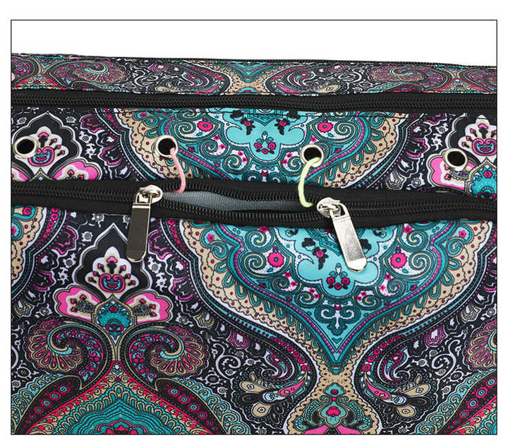 Leaf pattern Multi-Functional Crochet Hook and Yarn Storage Bag - Convenient Carrying Case for Crochet, Knitting Tools, and Yarn, with Stylish Pattern Design (Tools Not Included) 6