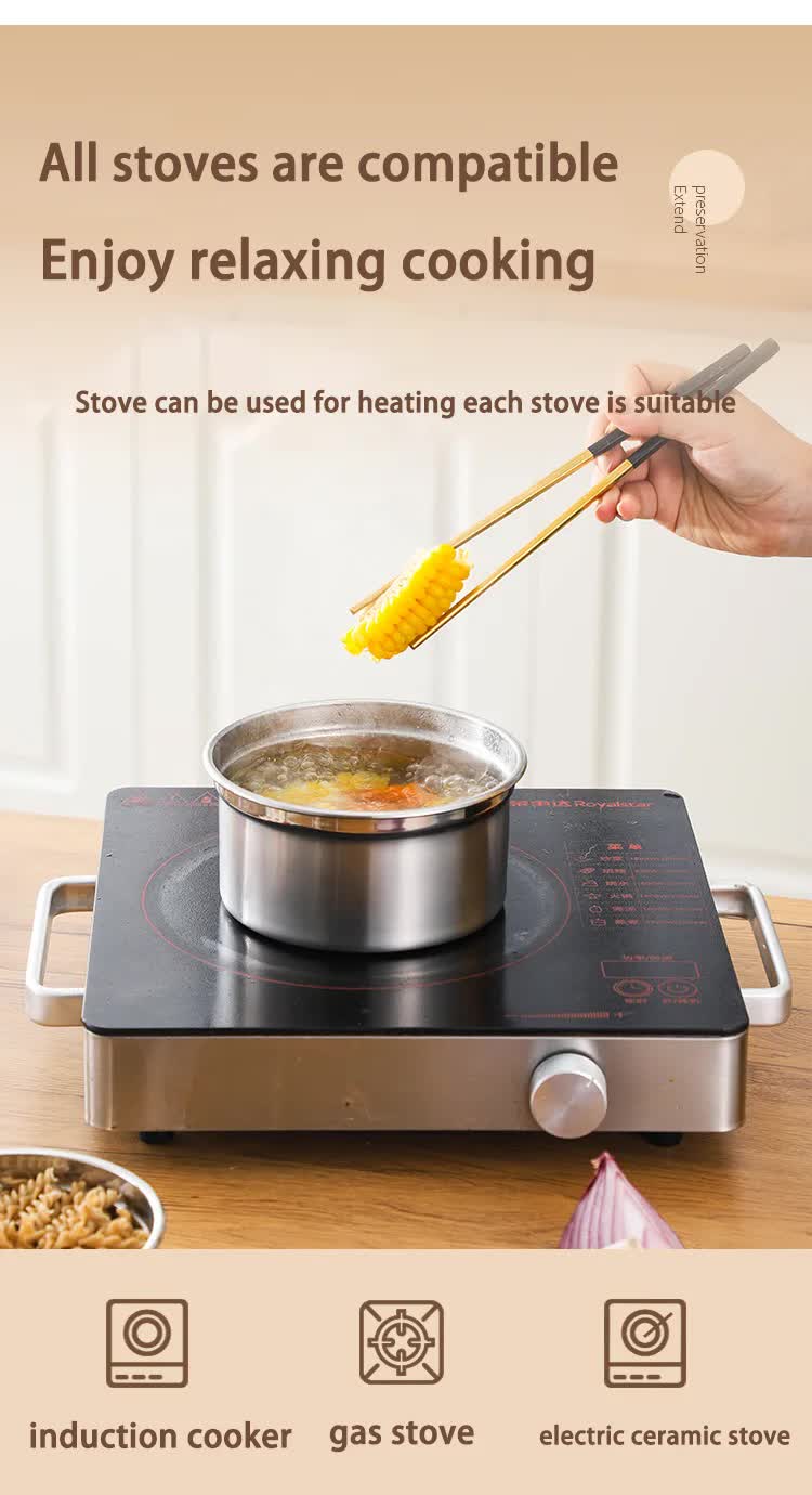 Brown 3-Piece 304 Stainless Steel Food Storage Set with Leak-Proof Lids – Round Design for Fridge and Meal Prep 4