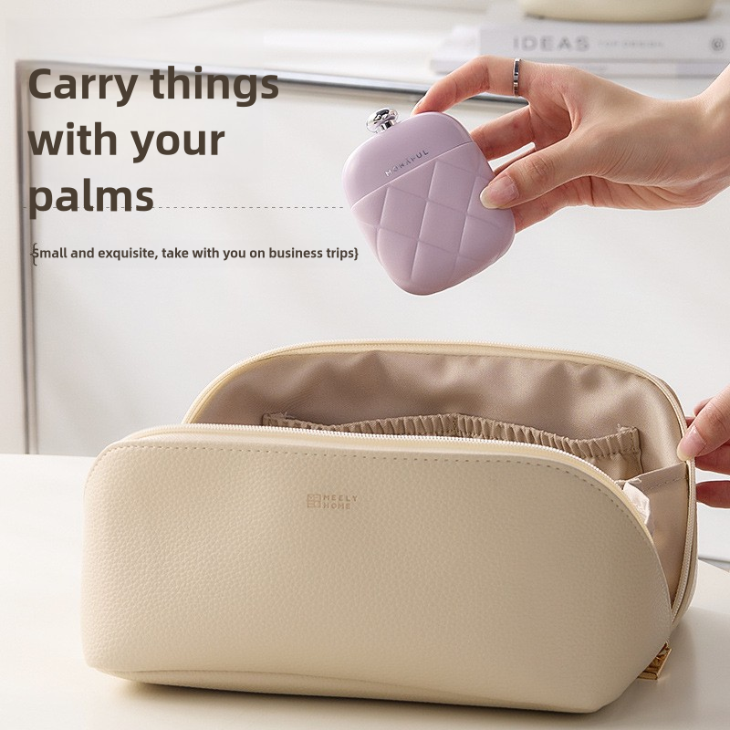 2 Pcs Apricot Portable Nail Care Kit - Compact Manicure Set with Nail Clippers, Tweezers, and Nail File - Stylish Storage Case 6