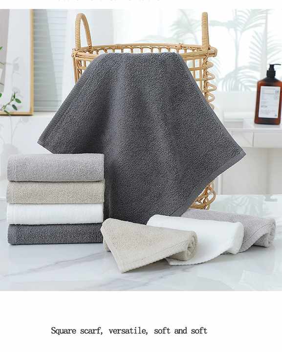 Light Gray Premium Cotton Towel Set - 6 Pieces, Soft & Absorbent Bath Towels for Adults 3