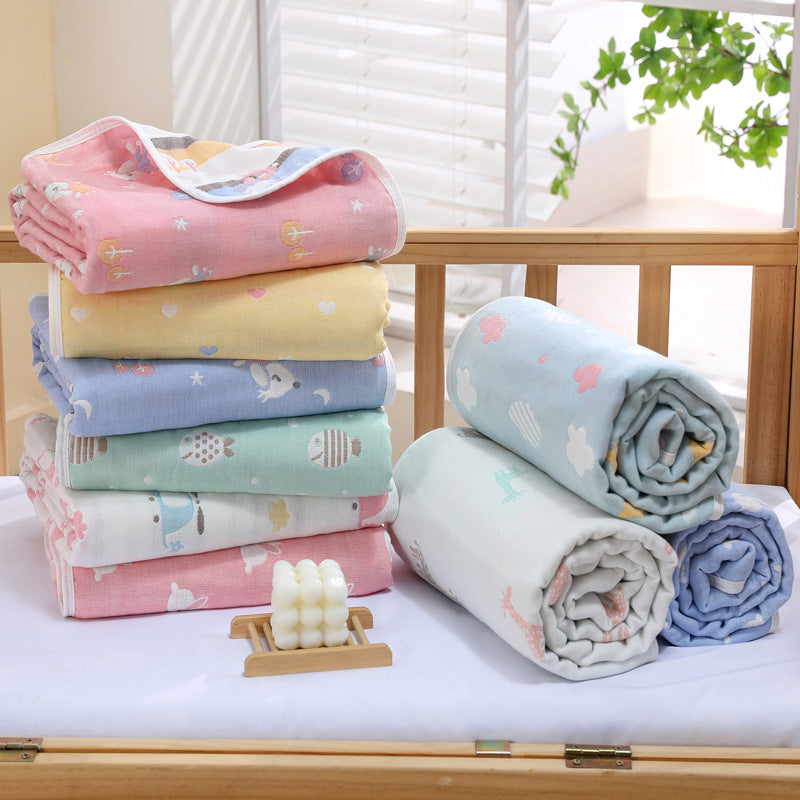 Airplane, 6-Layer Muslin Baby Blanket - Soft Cotton Bedding for Infants and Toddlers, 110x110cm 3