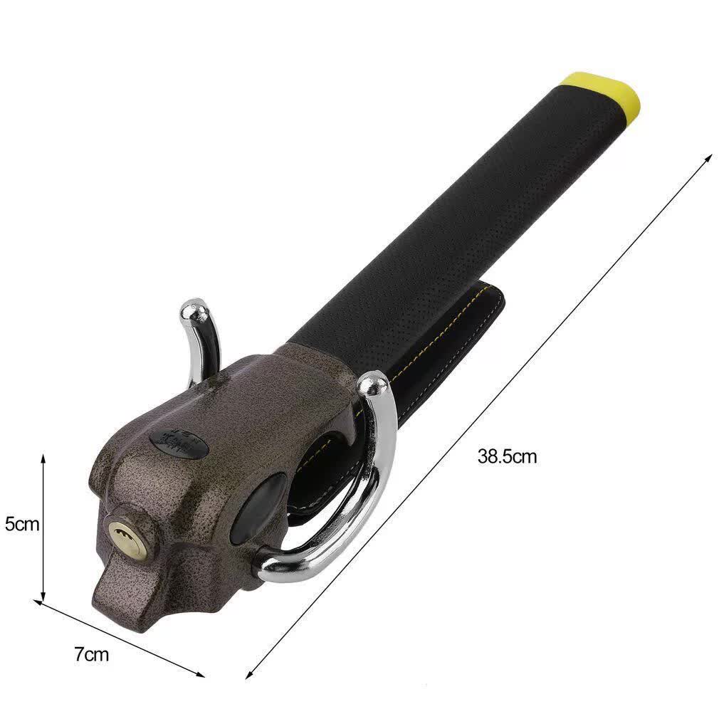 Foldable Car Steering Wheel Lock - Anti-theft Device with 2 Keys for Vehicle Protection 5