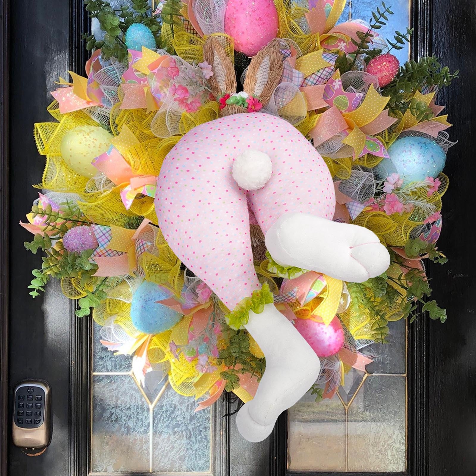 Pink Easter Bunny Hanging Legs Decoration - Festive Home Scene Prop 54cm (24.3in) 4