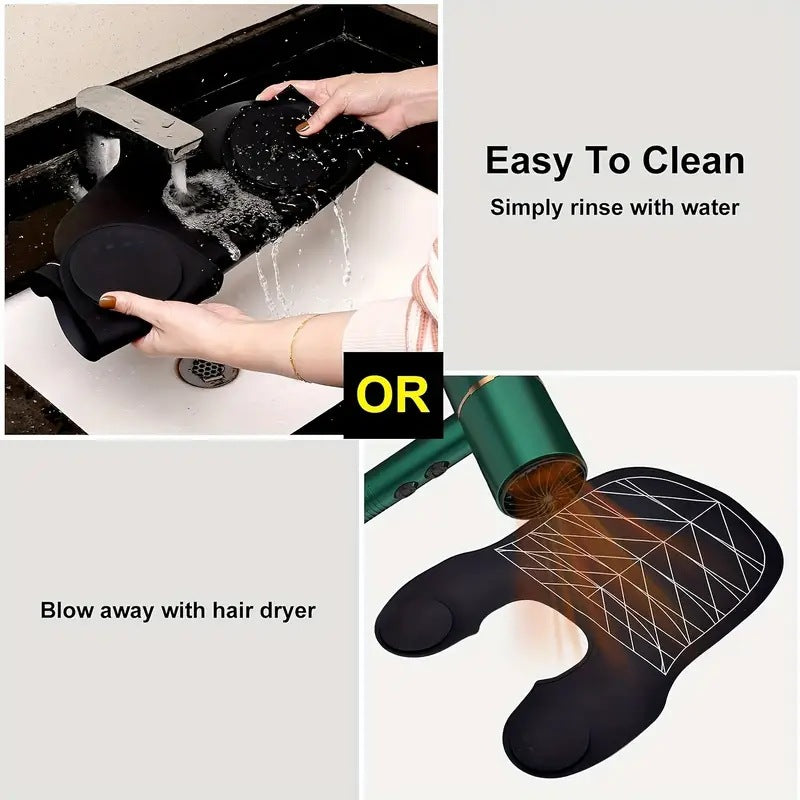 Pink Striped Silicone Hairdressing Cape - Extended Oversized Shoulder Pad for Hair Dyeing and Perming 6