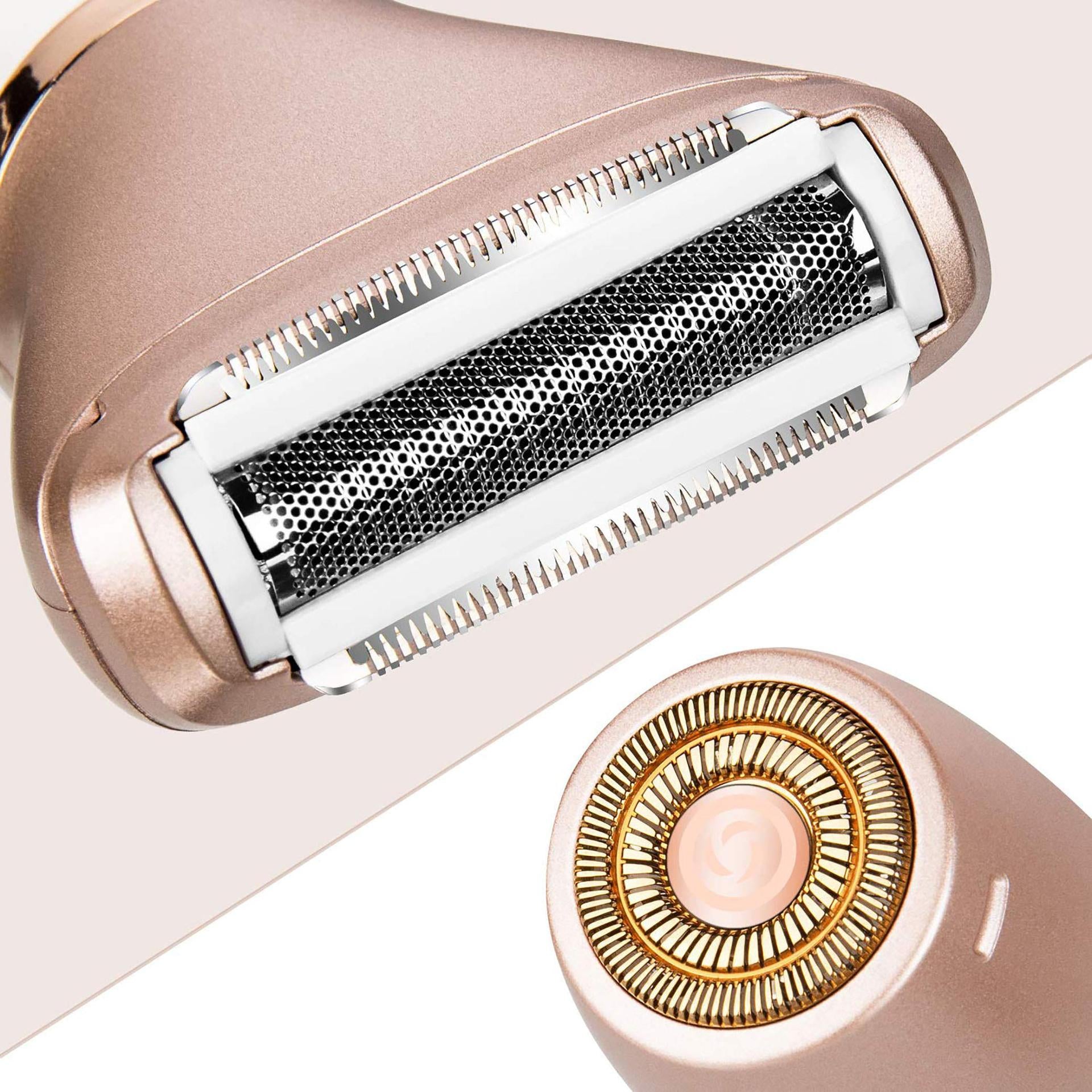 2-in-1 Women's Hair Removal Device - Electric Shaver & Facial Epilator, USB Rechargeable, Waterproof 3