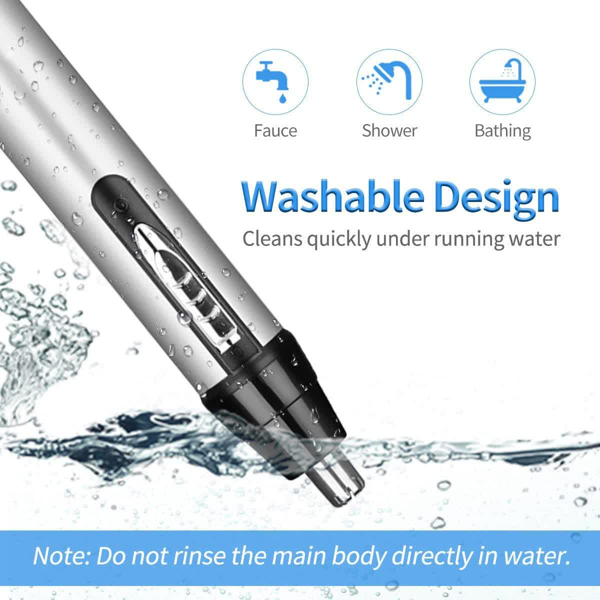 4-in-1 Electric Nose & Ear Hair Trimmer Set - USB Rechargeable Grooming Kit 4