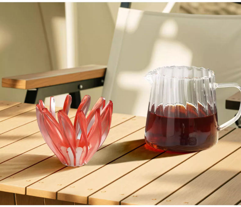 V60 Pour Over Coffee Dripper - Heat Resistant Brew Filter Cone - Purple(Black Base) 3