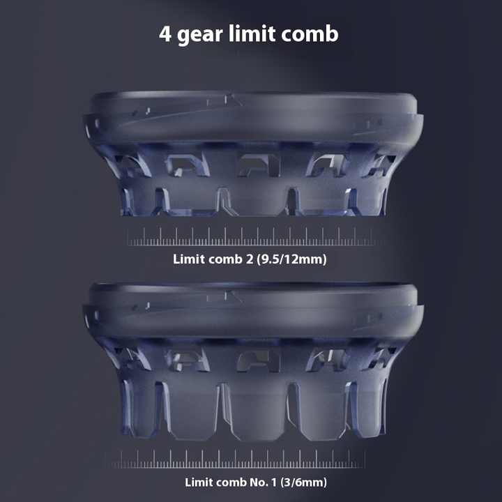 Ergonomic Cordless Hair Clipper with LCD Display - USB-C Rechargeable Head Shaver 4