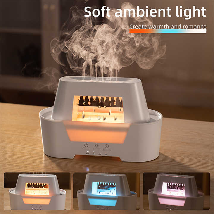 Black 300ml Ultrasonic Aroma Diffuser with Cracked Light Design - Cool Mist Humidifier for Home and Office 4