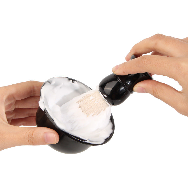 2 PCS Men's Shaving Brush Set with Lathering Bowl and Stand - Professional Beard Grooming Kit for Wet Shaving 3