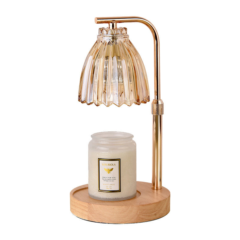Elegant Gold Candle Warmer Lamp with Timer and Dimming - Scented Candle Melter for Home Decor 4