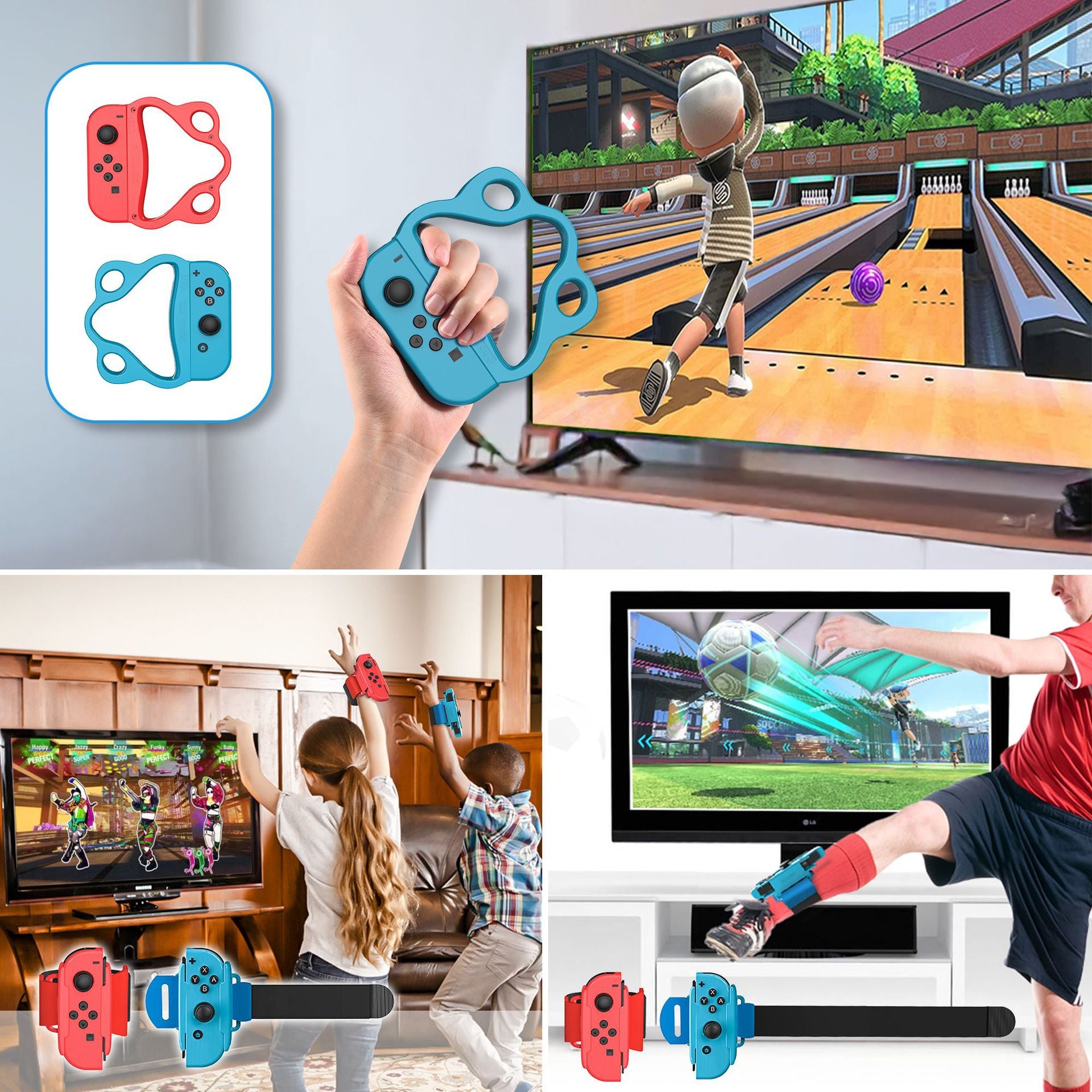 18-in-1 Motion-Sensing Sports Kit for Gaming Consoles - Tennis, Golf, and Fitness Accessories 5