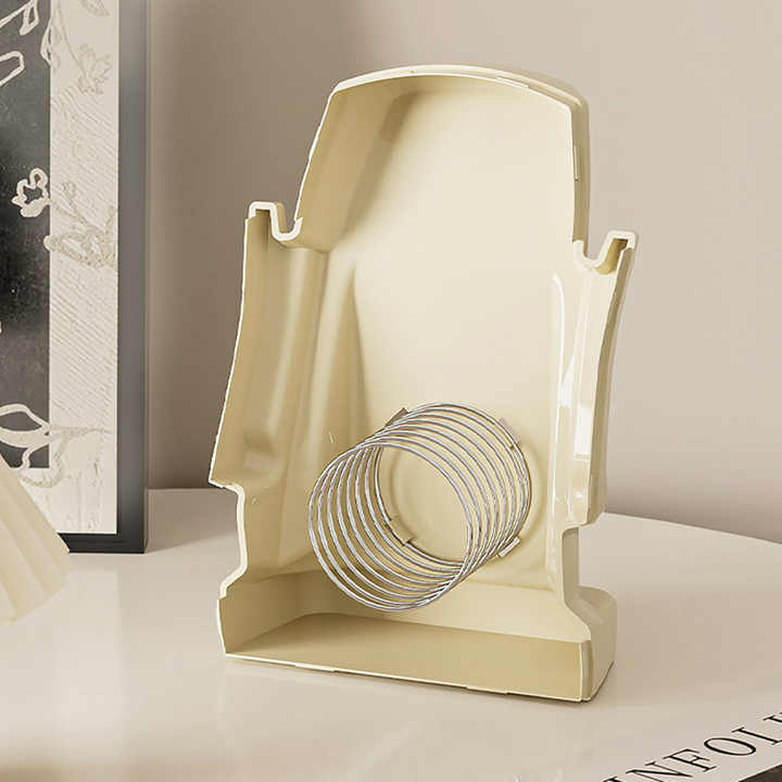 Black Versatile Desktop Headphone Stand & Tissue Box (23.5x17x14.5cm) 5