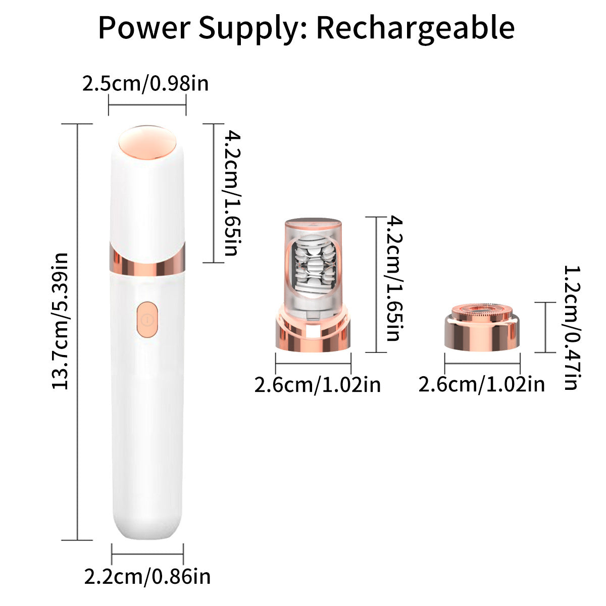 Pink 2-in-1 Mini Electric Shaver and Hair Removal Device for Women 3