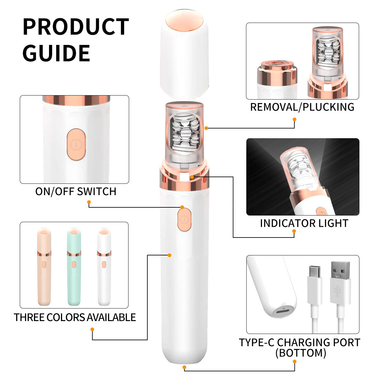 Pink 2-in-1 Mini Electric Shaver and Hair Removal Device for Women 4