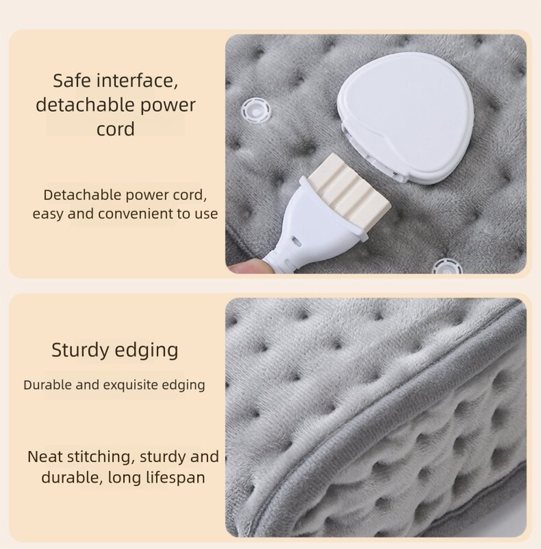 Premium Electric Foot Warmer - Fast Heating Pad with 9 Temperature Levels & 4 Timer Settings, Ultra-Soft Washable Lining for Home & Office 5