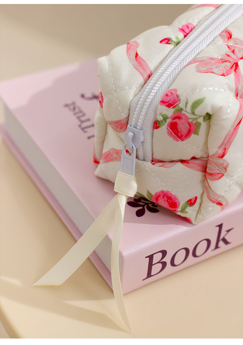 Pink Elegant 3-Piece Cosmetic Storage Set - Portable Skincare and Travel Pouch 5