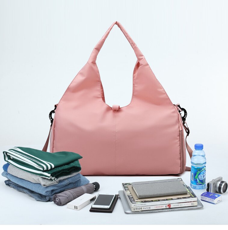 Black Stylish Women’s Travel Bag - Large-Capacity Fitness & Yoga Bag with Separate Shoe Compartment 4