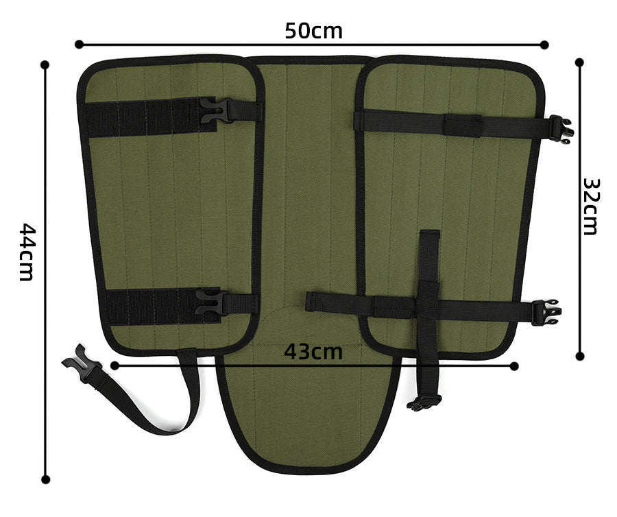 Outdoor Anti-Snake Bite Leg Guards - Hiking Camping Knee Protectors, Snow Shoe Covers, Leg Sleeves, Black 7