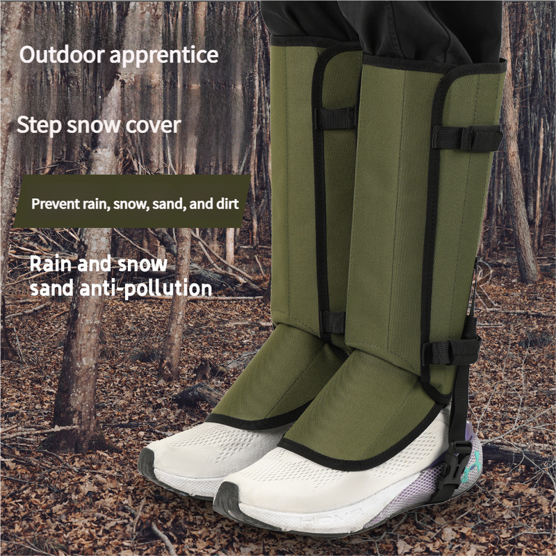 Outdoor Anti-Snake Bite Leg Guards - Hiking Camping Knee Protectors, Snow Shoe Covers, Leg Sleeves, Black 8