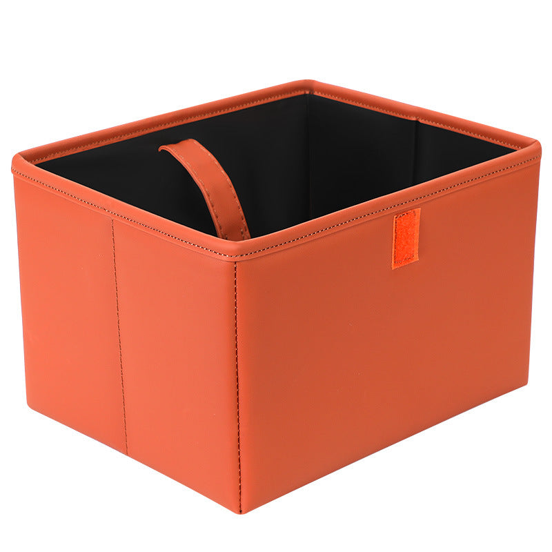 Red Foldable Car Trash Bin and Storage Box - 23x17x15cm, Space-Saving, Convenient Design 3