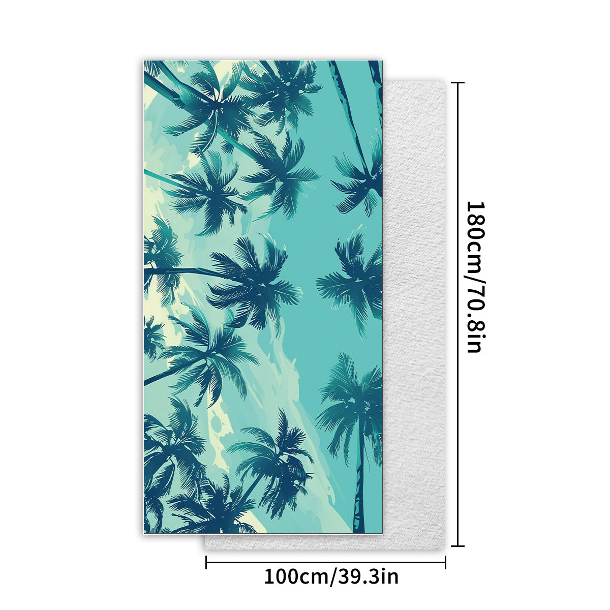 2 pcs Extra Large Microfiber Double-Sided Beach Towel, Quick-Drying and Portable - STJ-003-X23 4