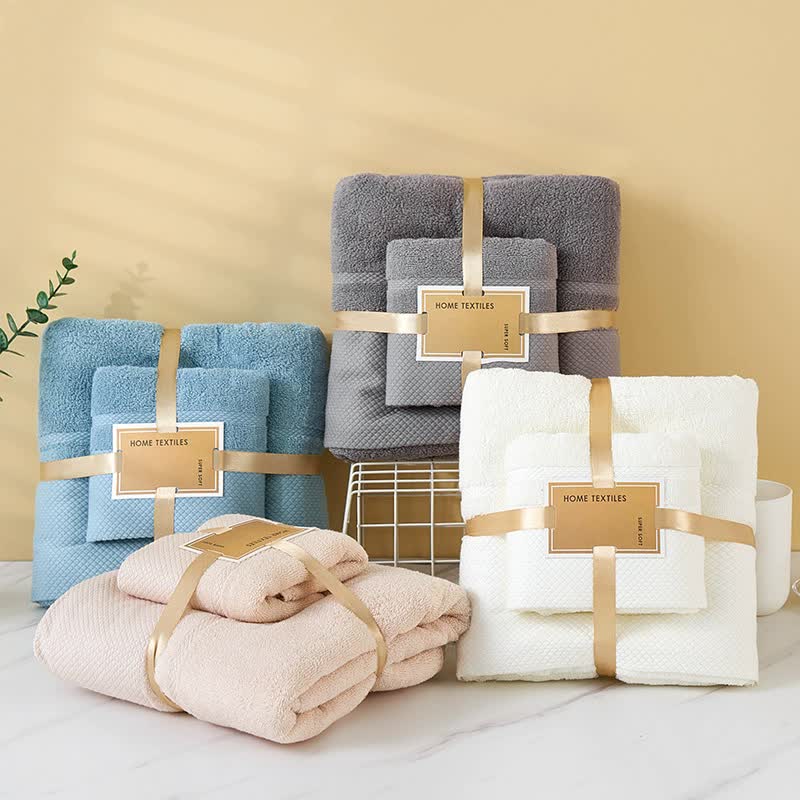 Camel Soft and Absorbent Towel Set - Wrap Towel and Bath Towel Set for Ultimate Comfort Bath towel 140*70cm, face towel 75*35cm 3