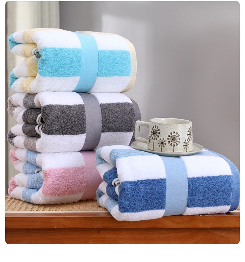 Pink Ultra-Absorbent Long-Fiber Cotton Large Bath Towel- Perfect for Home, Hotel, and Beauty Salons 140cm*70cm 6