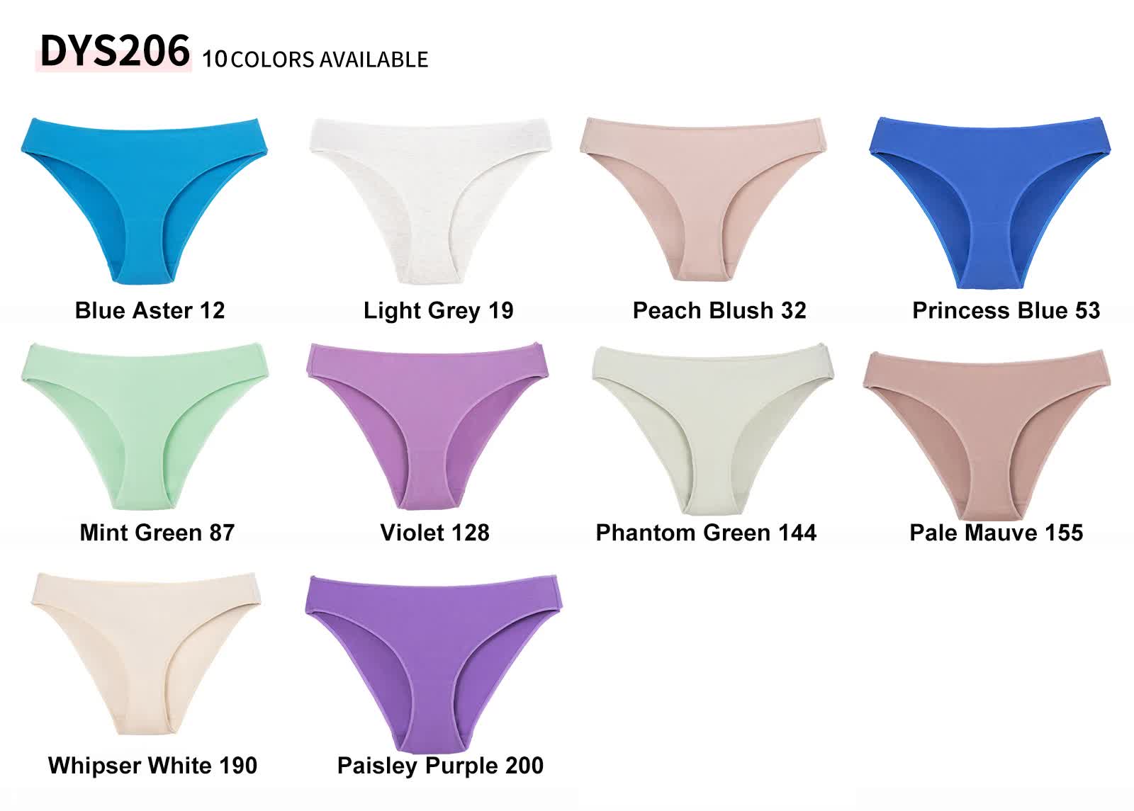 4 pcs Violet High-Waisted Cotton Bikini Briefs for Women, Slim Fit & Comfortable L Size 3