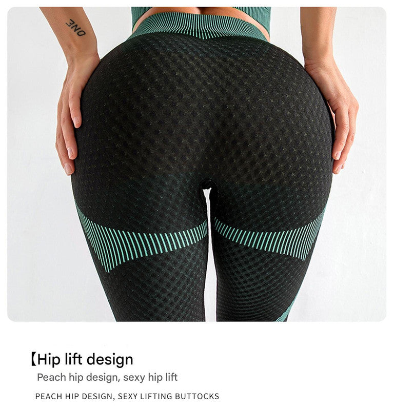 Army Green High Waist Yoga Set for Women - Sports Bra, Long Sleeve Shirt & Leggings 3-Piece Workout Set Size XXXL 5