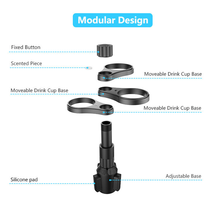 Multifunctional Car Cup Holder - Adjustable Drink Holder Organizer for Car 5