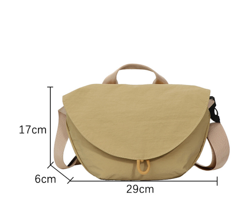 Purple Trendy Crescent Crossbody Bag - Unique Design Shoulder Bag 29x6x17 5
