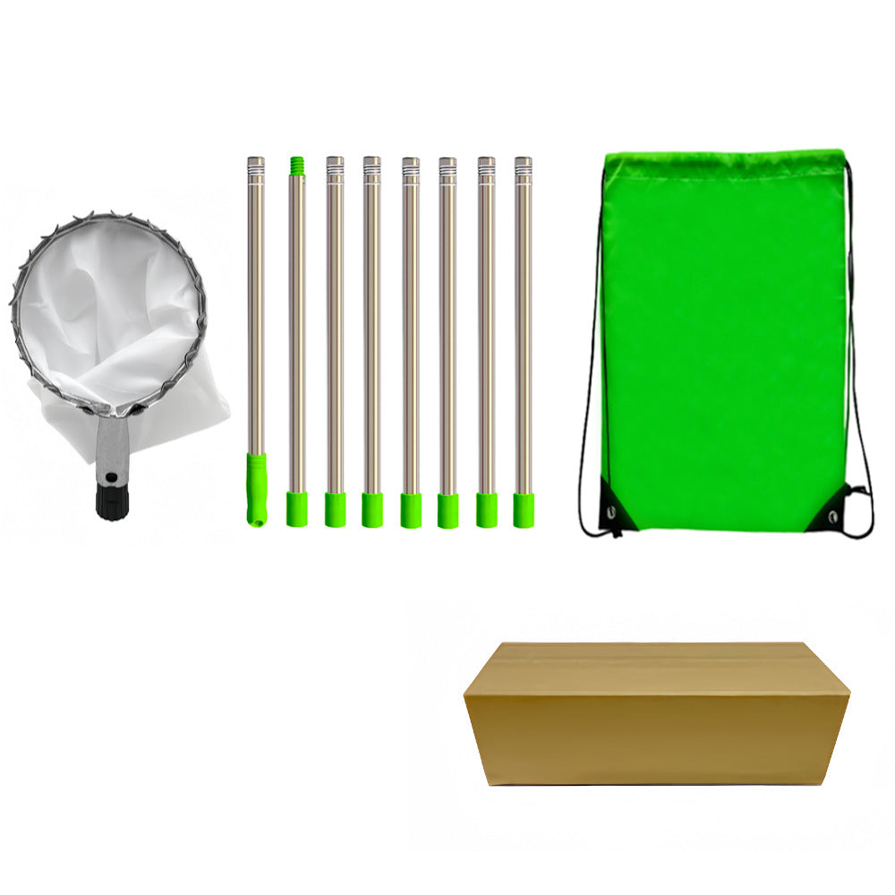 Telescoping Fruit Picker - Apple, Peach, Persimmon Harvesting Tool with Collection Bag, High Reach Fruit Catcher 3.2m