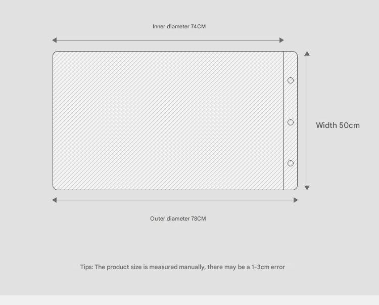 Blue Twill Snap-On Cotton Gauze Pillowcase Set - Full Coverage, Non-Slip, Easy Closure (One pair without pillow core)