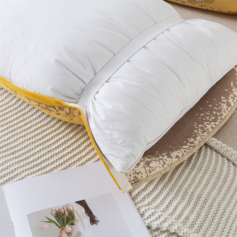 Pair of Blue Tied Cotton Gauze Pillow Cover - Secure Fit, Premium Comfort (Insert Not Included)