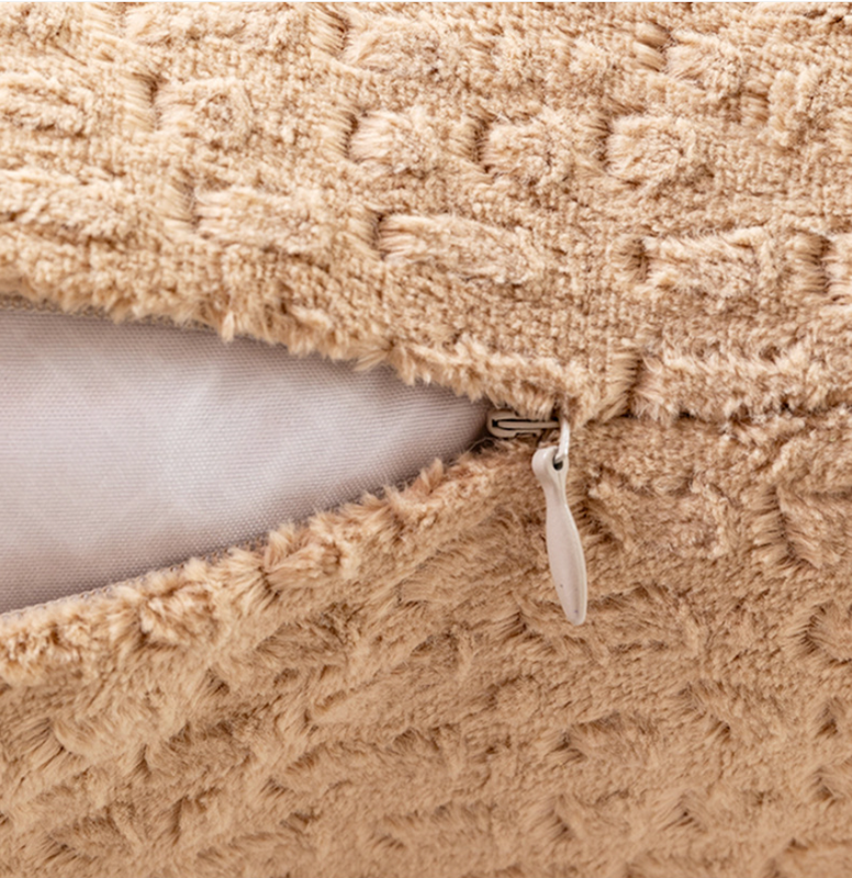 Jewel Orchid Set of 2 Textured Velvet Throw Pillow Covers with Tassels - Decorative Square Cushions 45*45cm 3