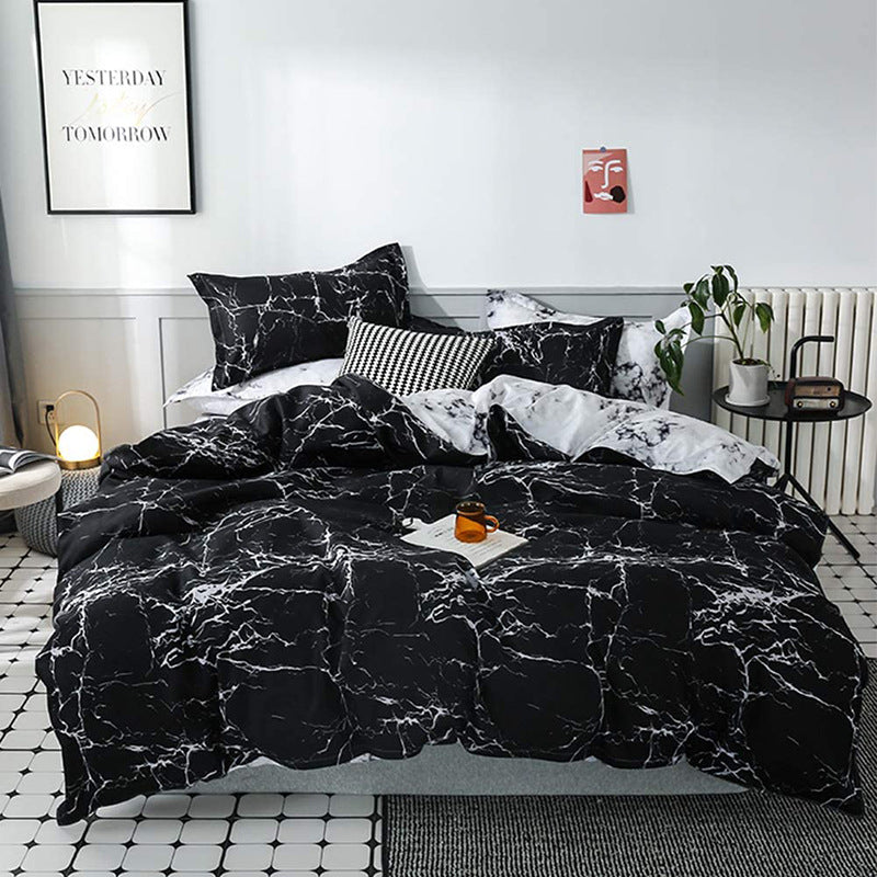 Smudge pattern Duvet Cover - 3 Piece Bedding Set (with Corner Ties)Quilt cover 230cm x 230cm, pillowcase 51 x 92cm 3