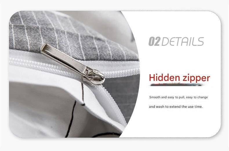 Geometric Print Duvet Cover - 3 Piece Purple Ombre Bedding Set Quilt cover 230x230cm-Pillow cover 51x76cm 3