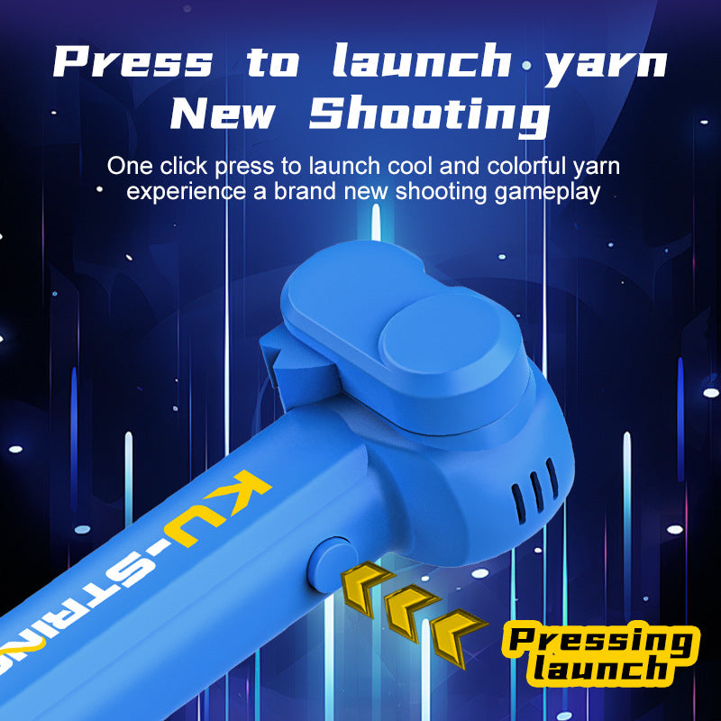 Green 3-Meter Glow-in-the-Dark Rope Launcher Toy - Fun Stress Relief for All Ages 4